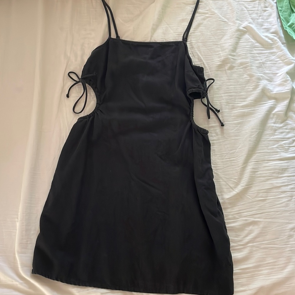 NWOT Aerie Black Cut-Out Mini Dress